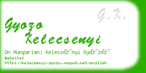 gyozo kelecsenyi business card